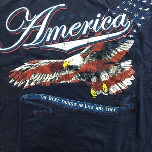 Patriotic Eagle Graphic T-Shirt